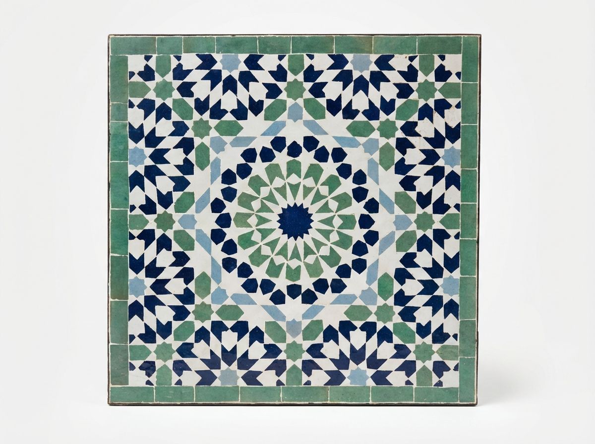 The 'Zahra' Andalusian Zellige Table view 2