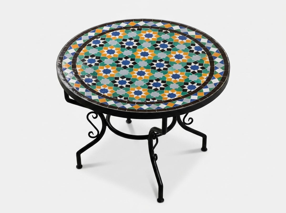 The Fez Medina Starburst Zellige Table view 2