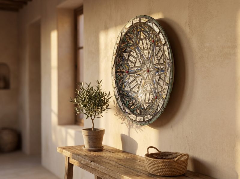 The Atlas Star Ceramic Wall Charger detail