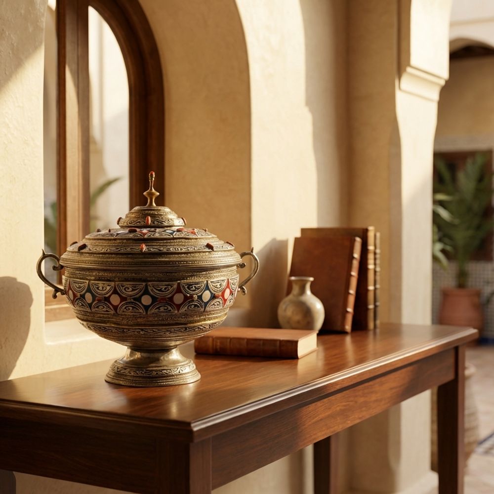 The Fez Jewel: Enamelled Silver & Coral Tureen