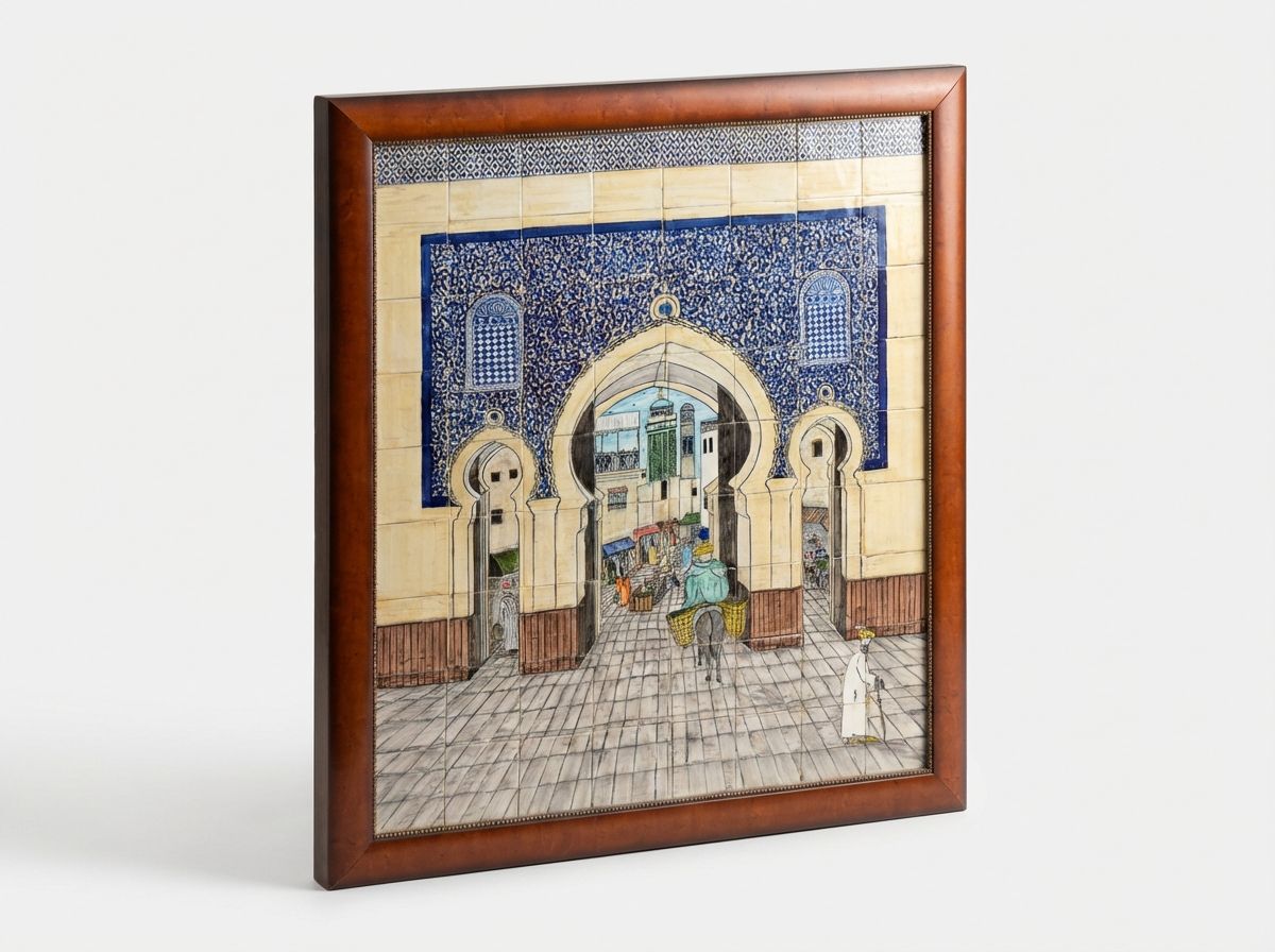 Bab al-Medina: The Fes Gate Ceramic Mural view 3