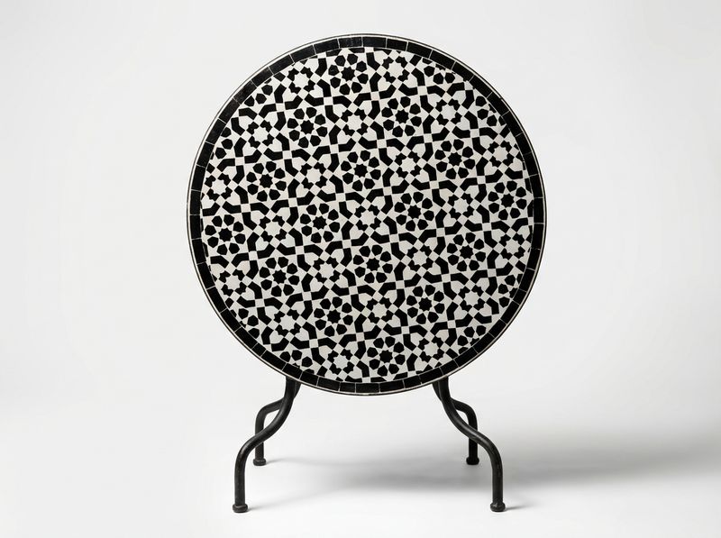 The Marrakech Medina Zellige Mosaic Table