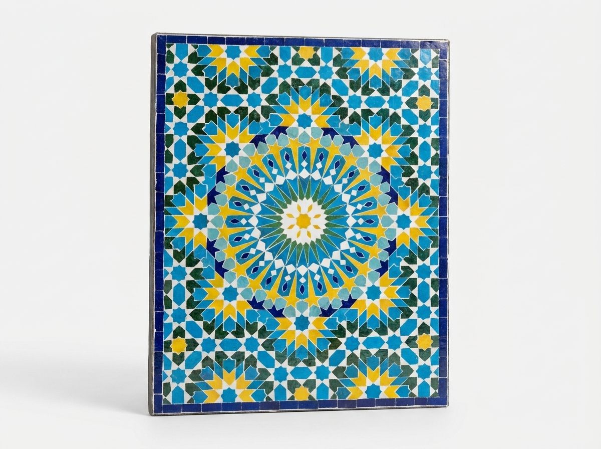 The Azure Starburst Zellige Panel view 2
