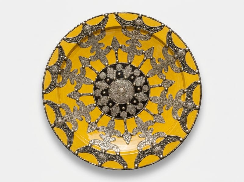 The 'Soleil Andalou' Ceramic & Metal Platter