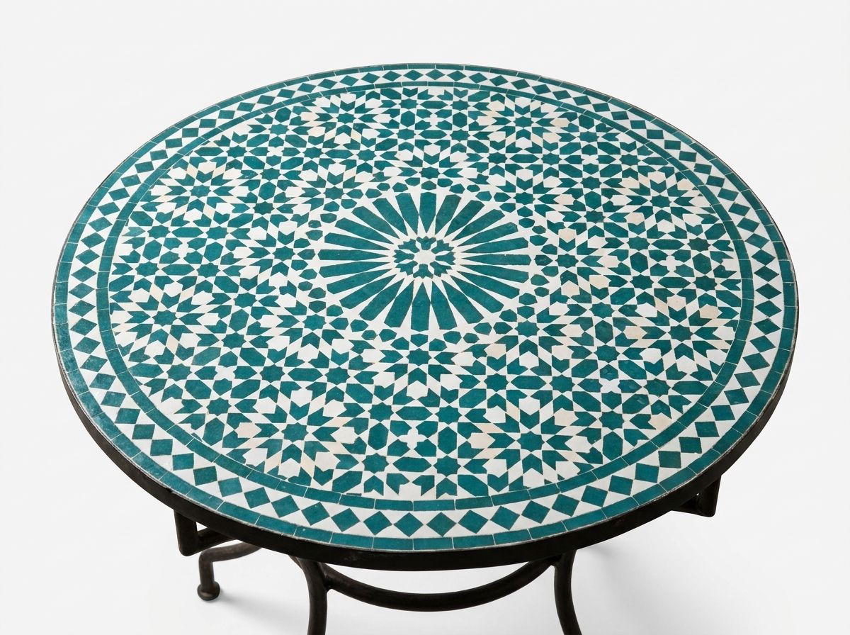 The Fez Starburst Zellige Table view 2
