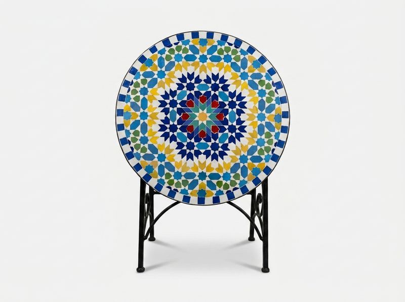 The 'Bahia' Azure Radiance Zellige Tabletop