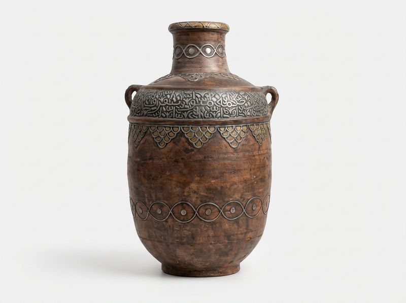The Sahara Script Natural Clay Urn