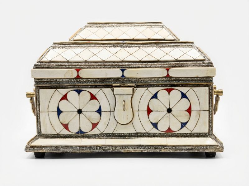 The Marrakech Medina Bone Inlay Treasure Chest