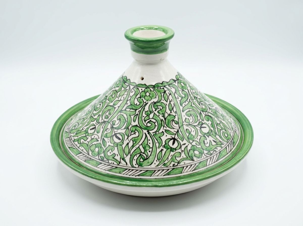 The 'Jardin de Fes' Emerald Serving Tagine view 2