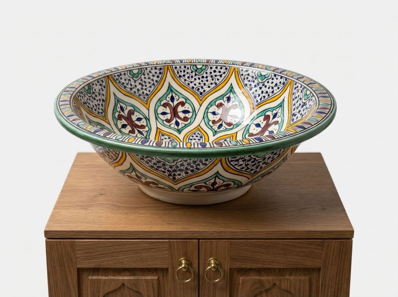 The Fes Medina Mosaic Vessel Sink