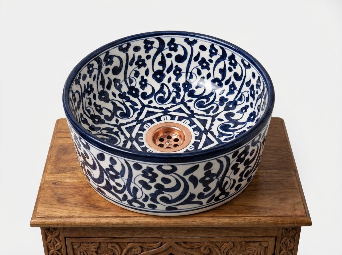 The Azure Fez Vessel Sink view 2