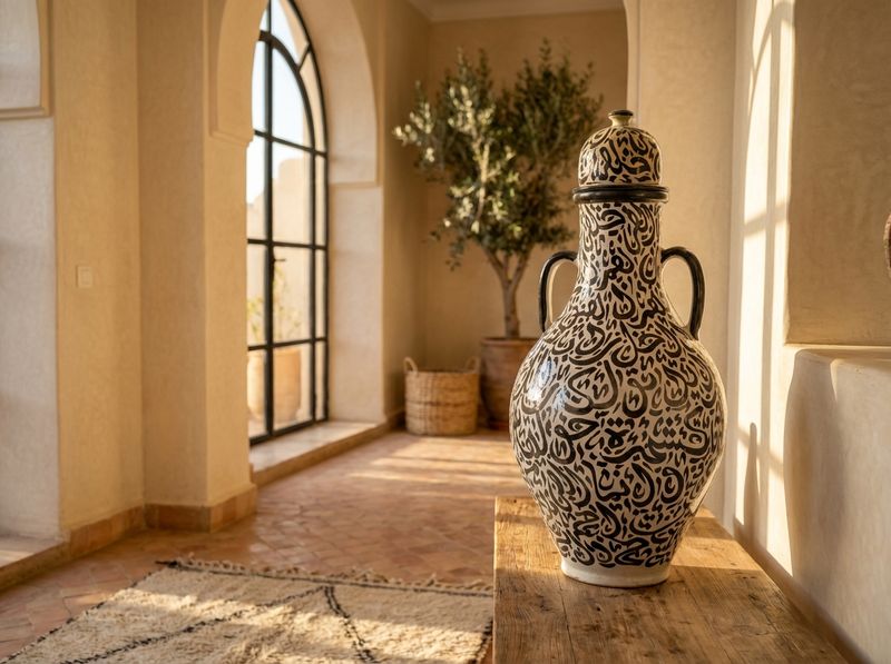 The 'Al-Qalam' Calligraphy Urn detail