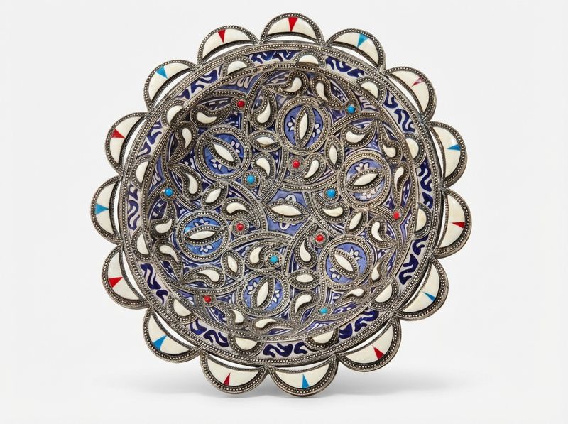 The Azure & Ivory Filigree Medallion