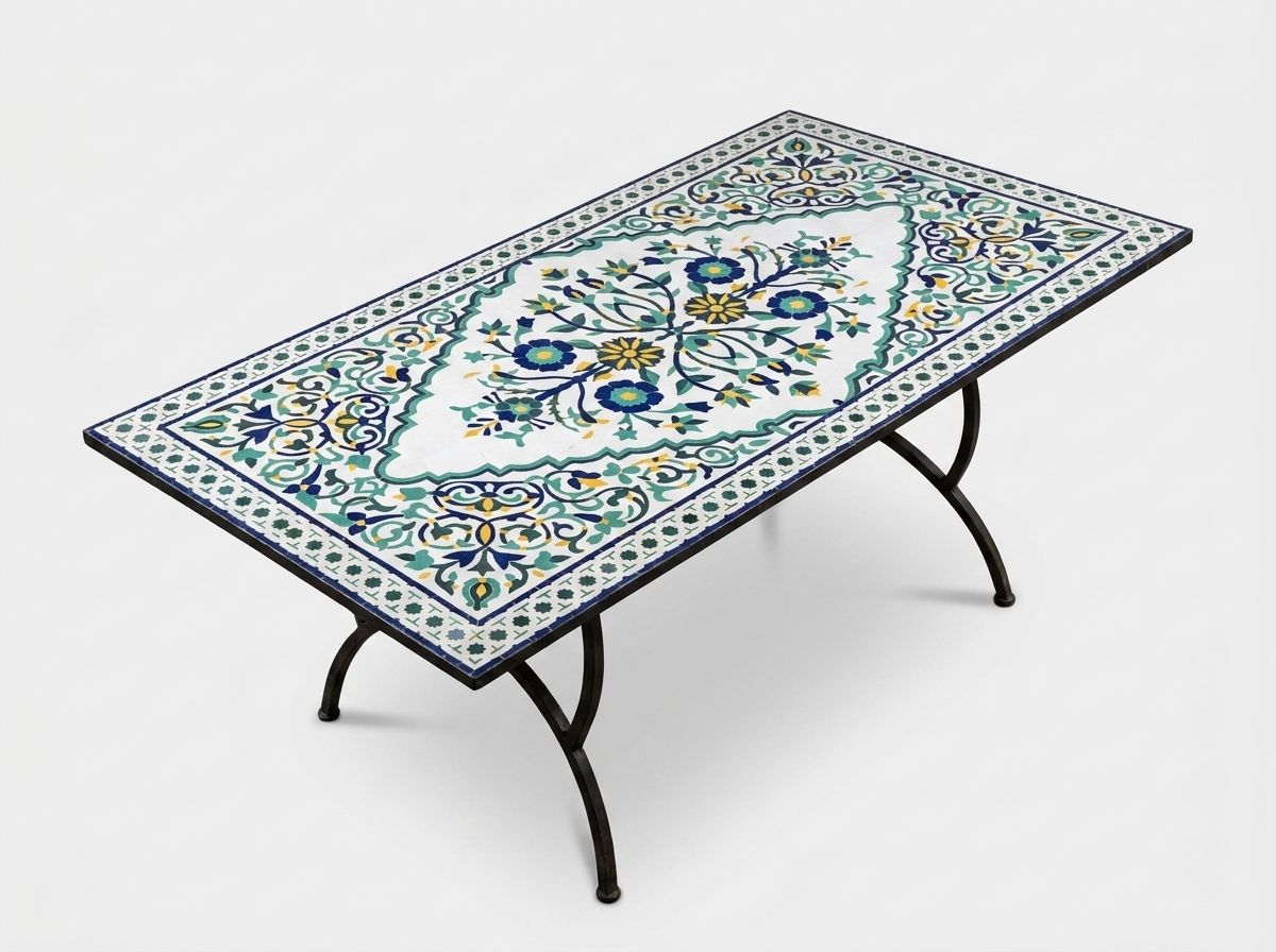 The Andalusian Garden Zellige Dining Table view 2