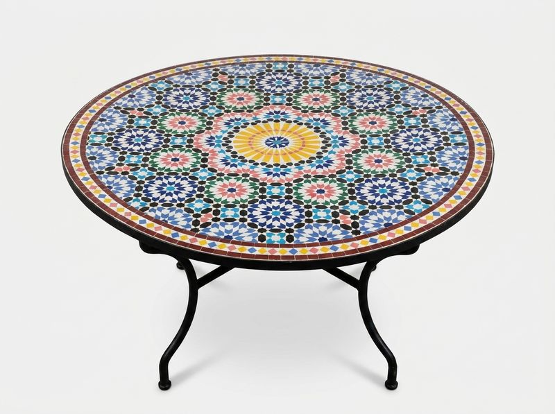 The Fes Medina Starburst Zellige Table