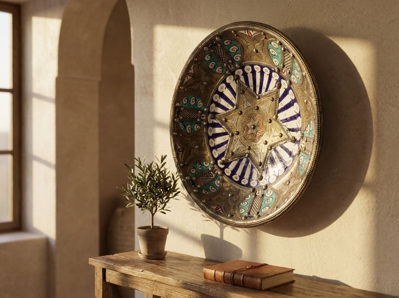 The Azure Star of Mogador Centerpiece Bowl detail