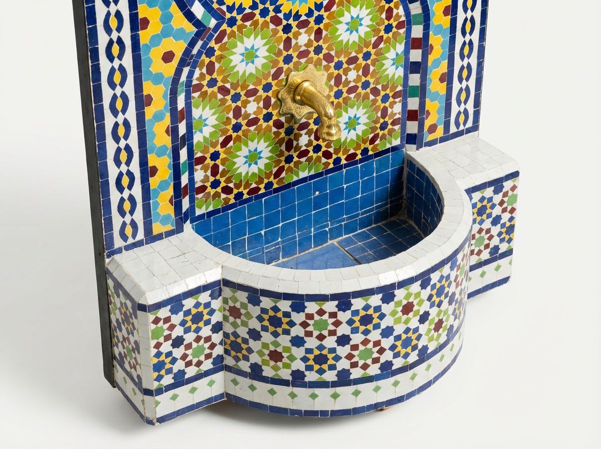 The Andalusian Oasis Zellige Fountain view 3