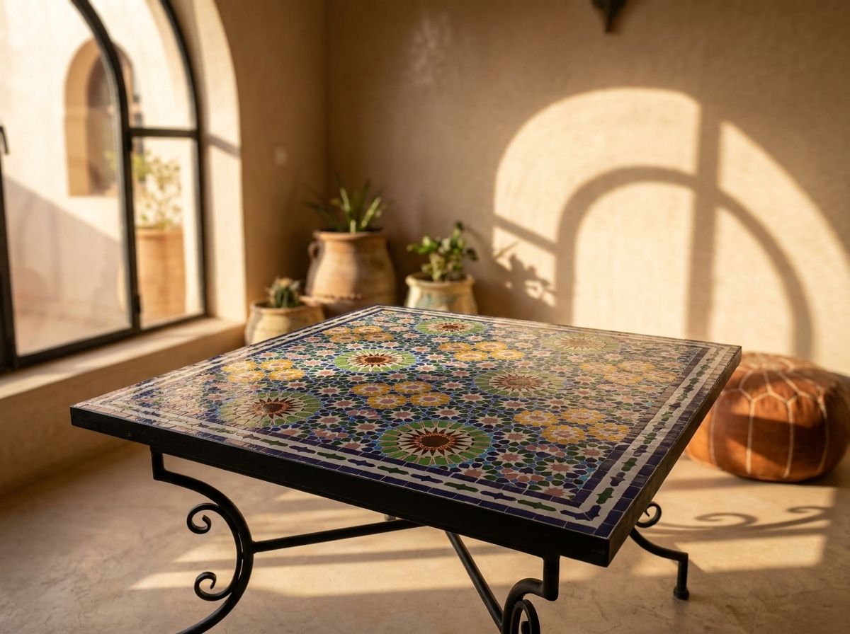 The Fez Starburst Zellige Tabletop view 3