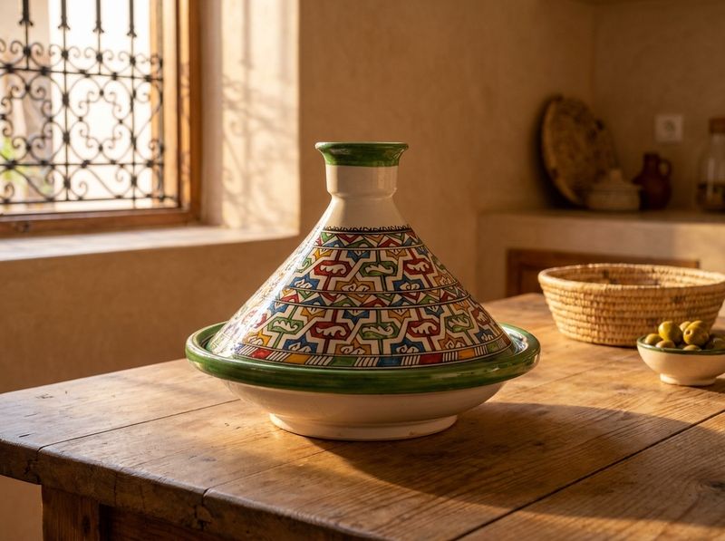 The 'Zellige' Mosaic Serving Tagine detail