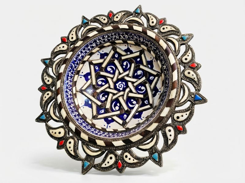 The Andalusian Star: Mixed-Media Inlay Charger