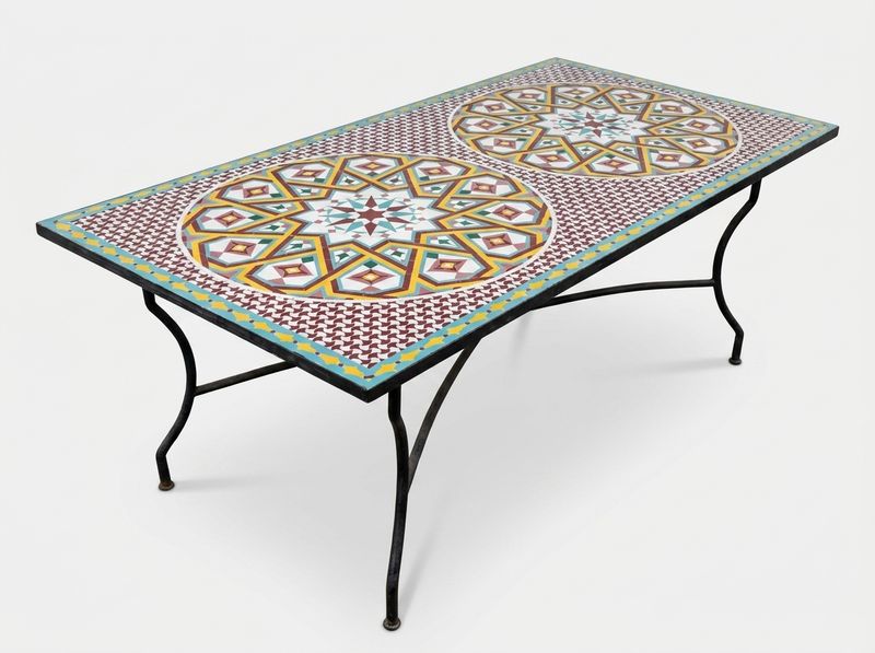 The Marrakech Twin Star Zellige Dining Table