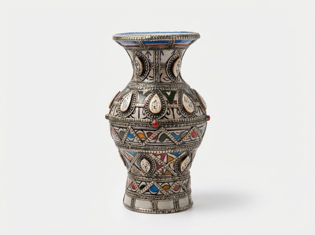 L'Atlas Filigree Ceramic Vase view 2