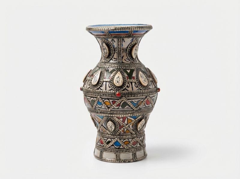 L'Atlas Filigree Ceramic Vase