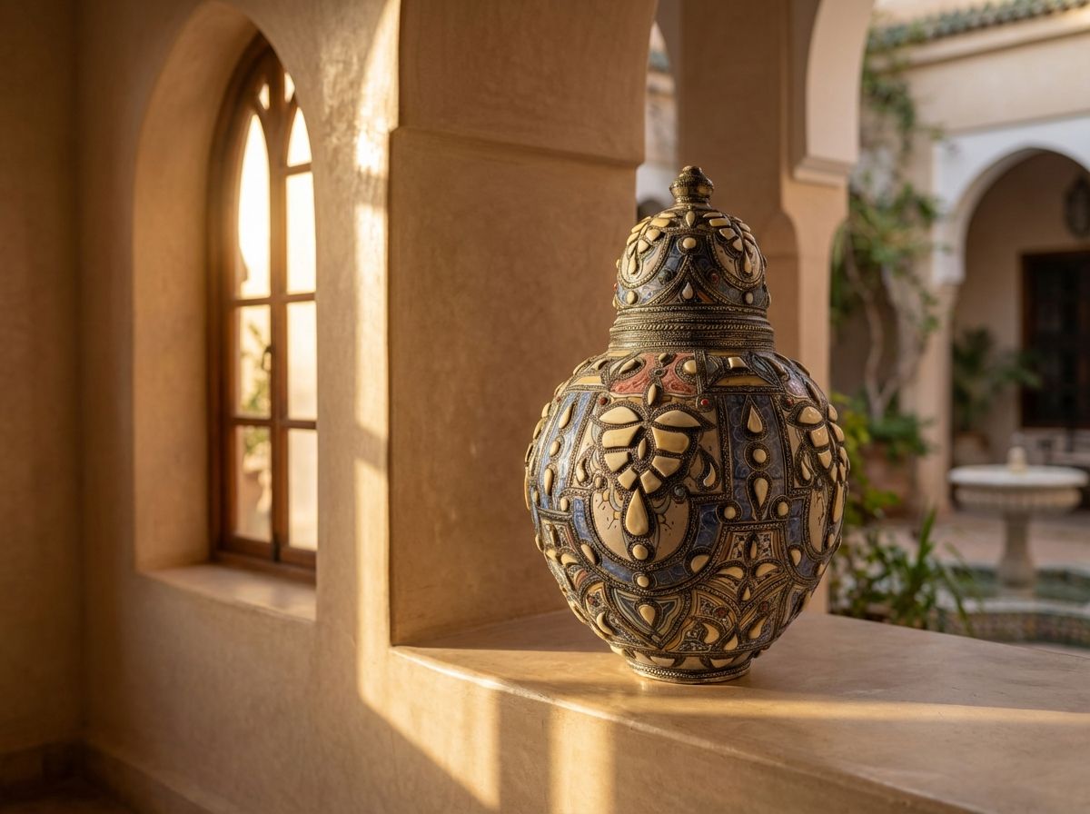 The Andalusian Legacy Lidded Urn view 2