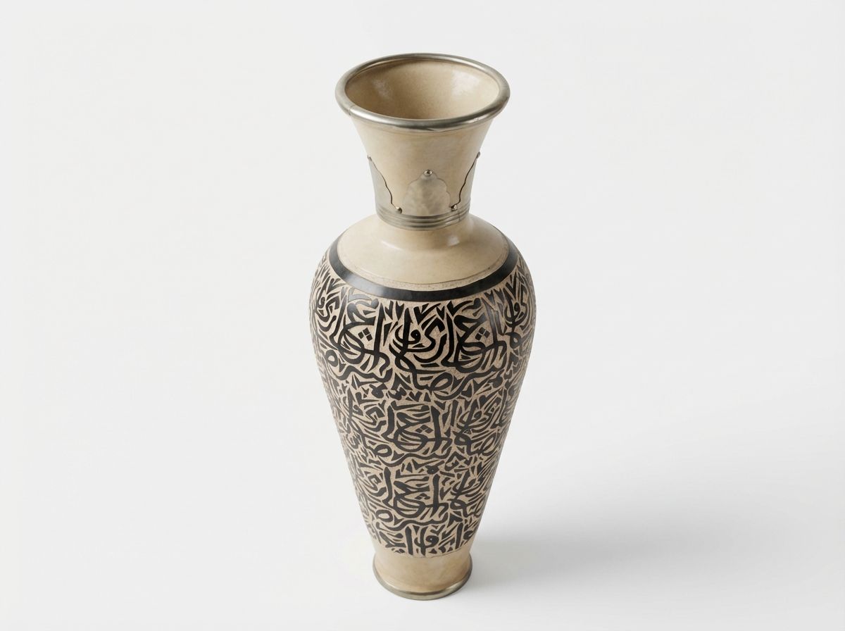 The Al-Khatib Calligraphy Floor Vase view 3