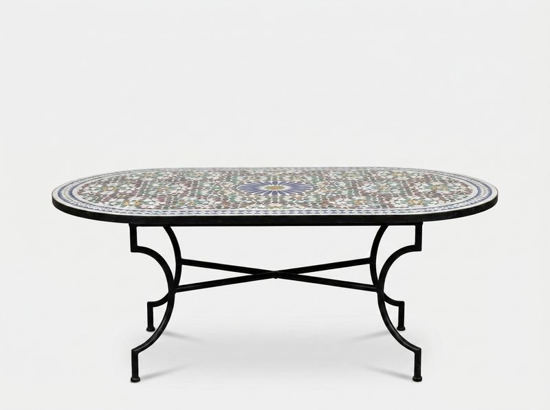The 'Andalusian Star' Oval Zellige Dining Table