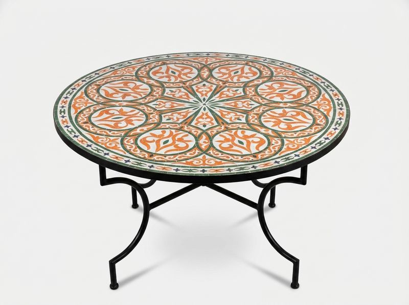 The Zahra Terracotta & Emerald Zellige Tabletop