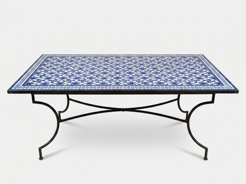 Sapphire Starburst: The Fes Zellige Dining Table