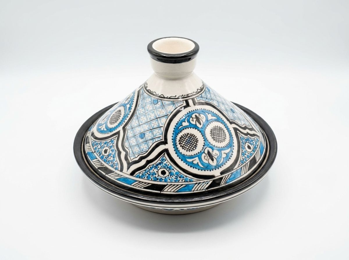 Safi Azure Arabesque Tagine view 2