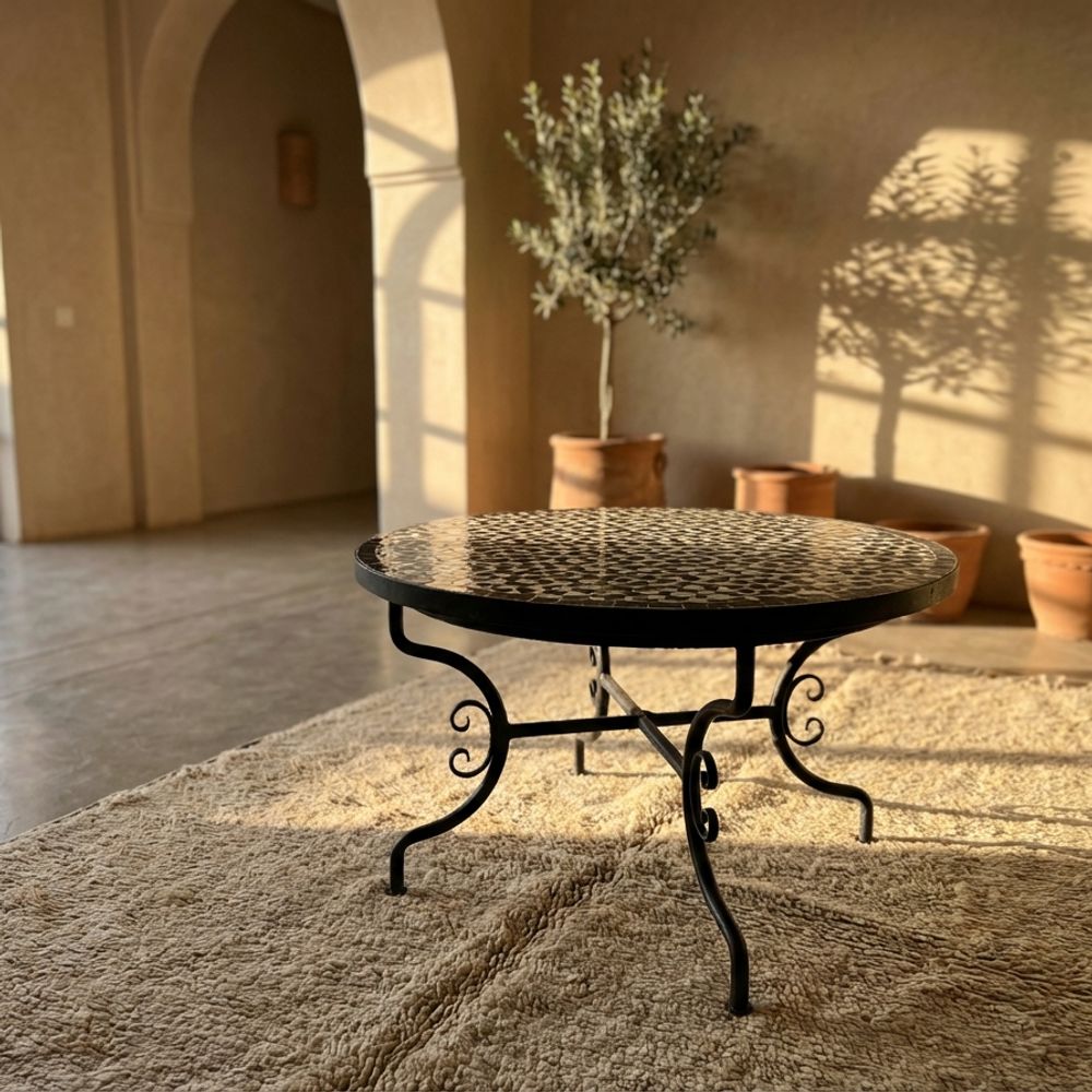 The 'Fassi Star' Monochrome Zellige Tabletop