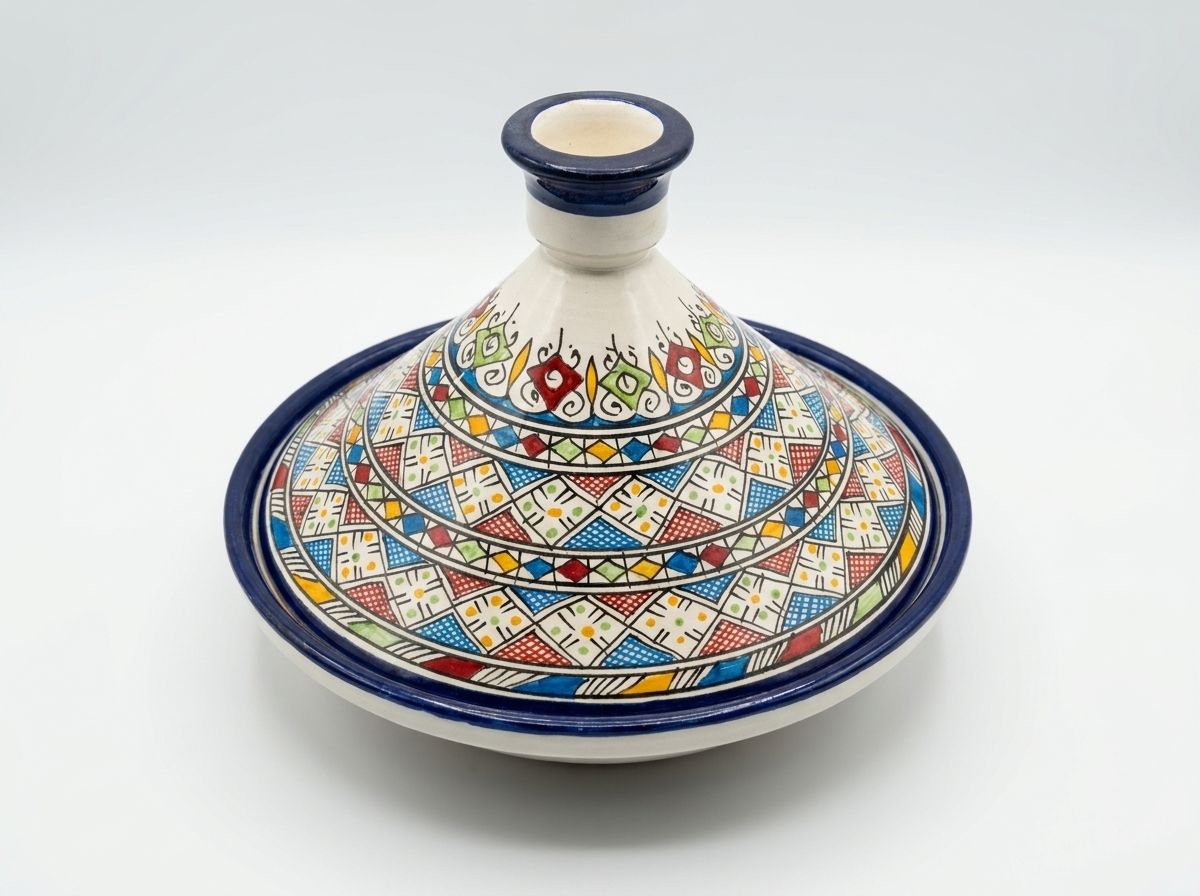 The Safi Mosaic: Vibrant Geometric Serving Tagine view 2