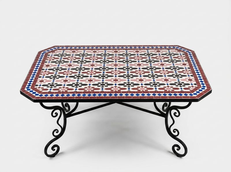 The Oudaya Geometric Zellige Tabletop
