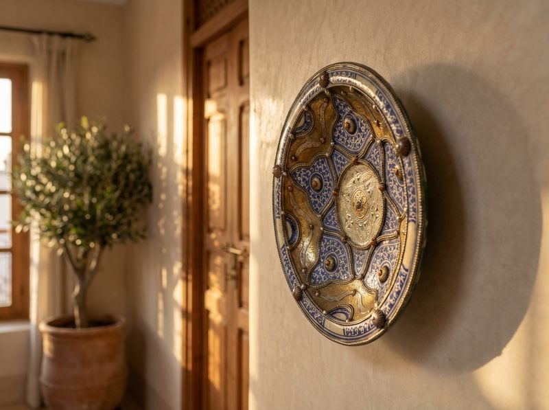 The Golden Lattice: Fez Filigree & Ceramic Bowl detail