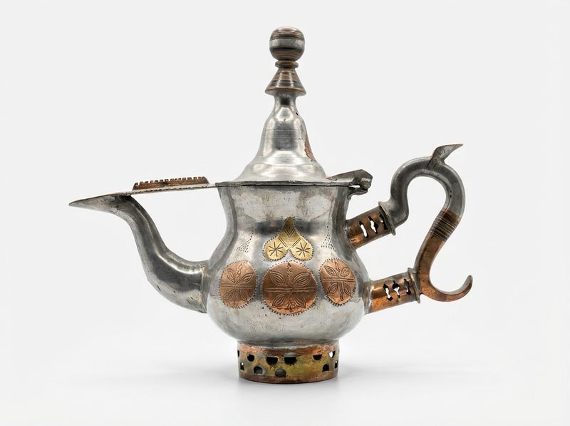 The 'Amira' Mixed Metal Decorative Teapot