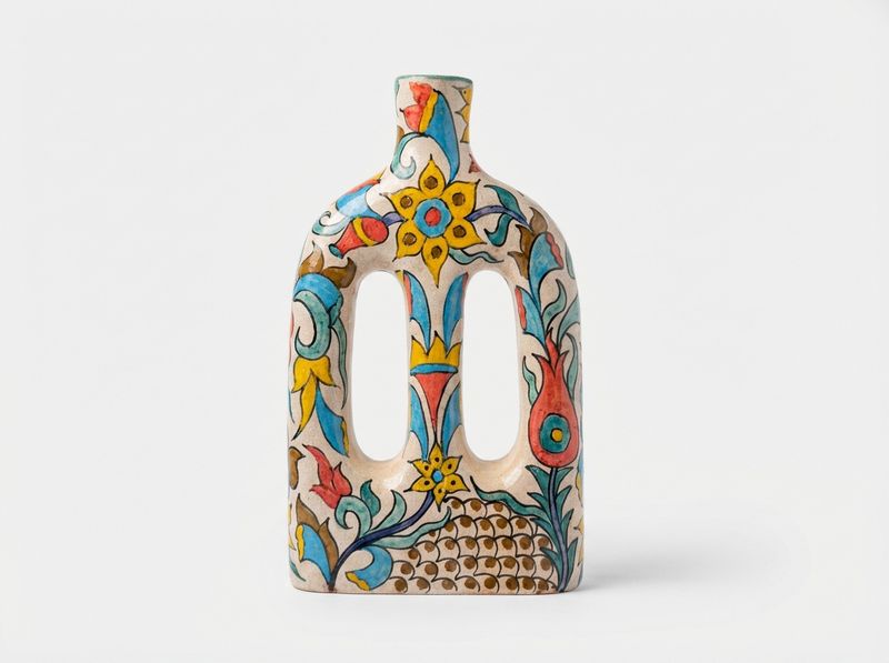 The Andalusian Bloom Stirrup Vase