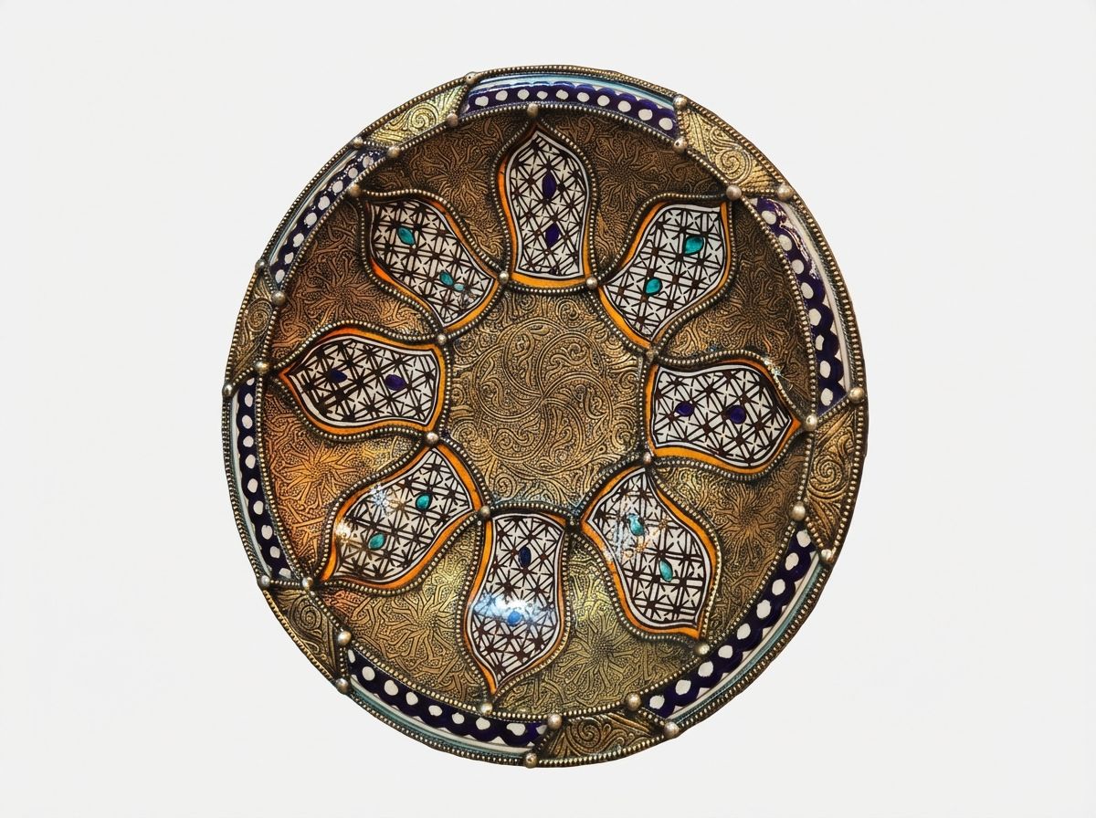 The Golden Arabesque Charger of Safi view 3