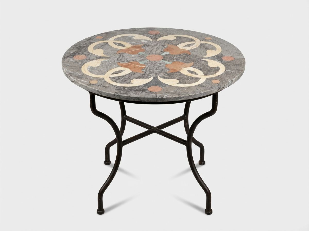 The Volubilis Marble Inlay Table view 2