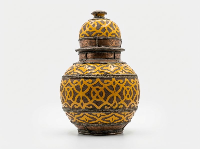 The Ambar Lattice & Engraved Copper Urn