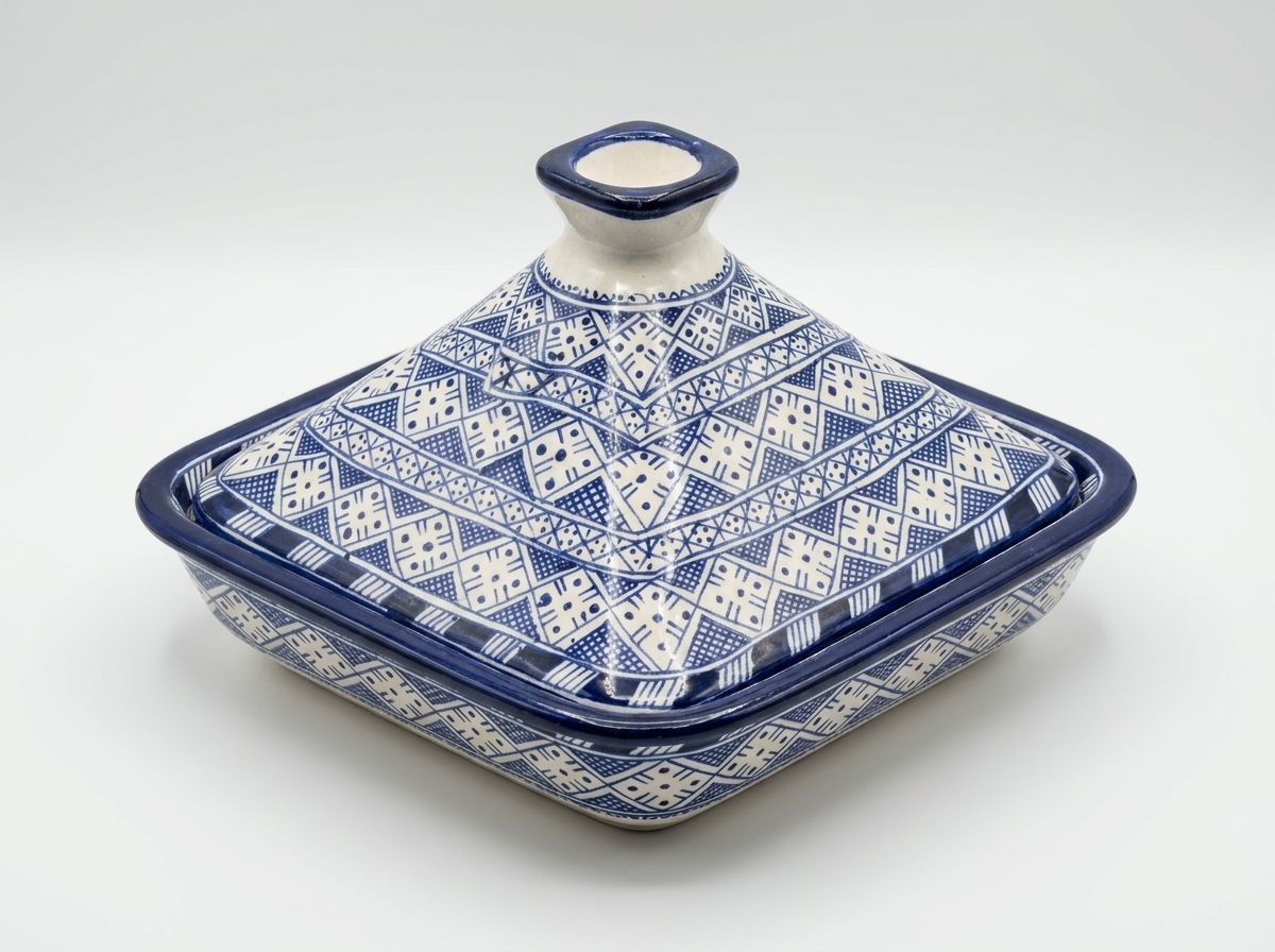 The Fassi Geometric Square Serving Tagine view 2
