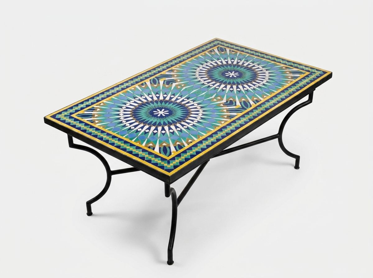 The Azure Fez Zellige Tabletop view 2