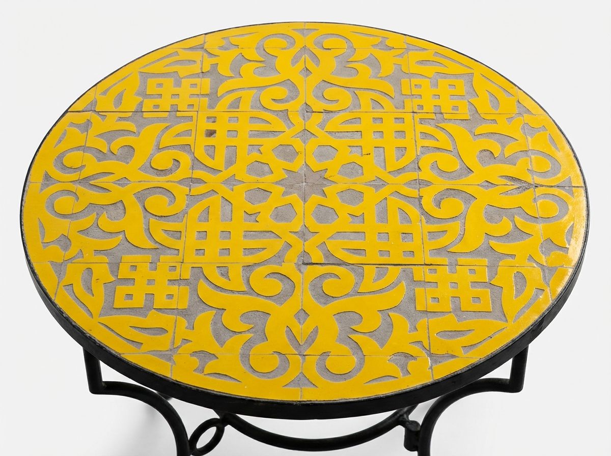 Soleil de Fès Zellige Bistro Table view 3