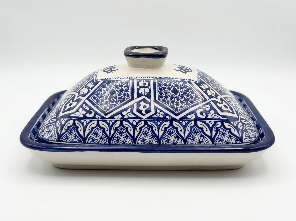 The Fez Cobalt Arabesque Butter Keeper main view
