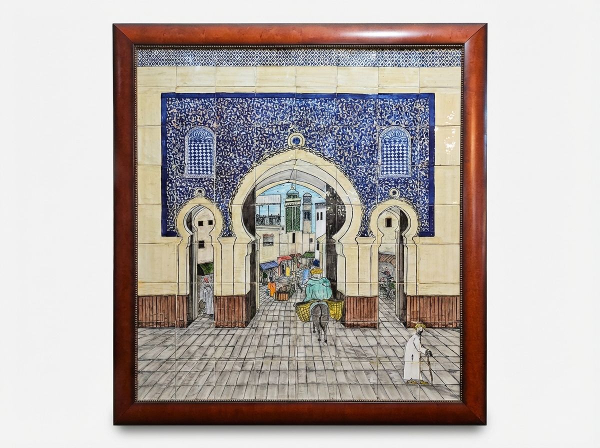 Bab al-Medina: The Fes Gate Ceramic Mural view 2