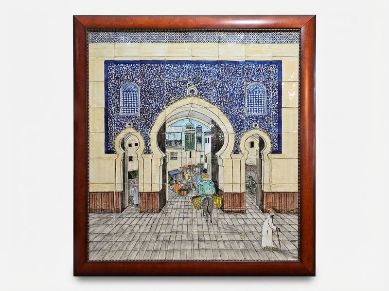 Bab al-Medina: The Fes Gate Ceramic Mural