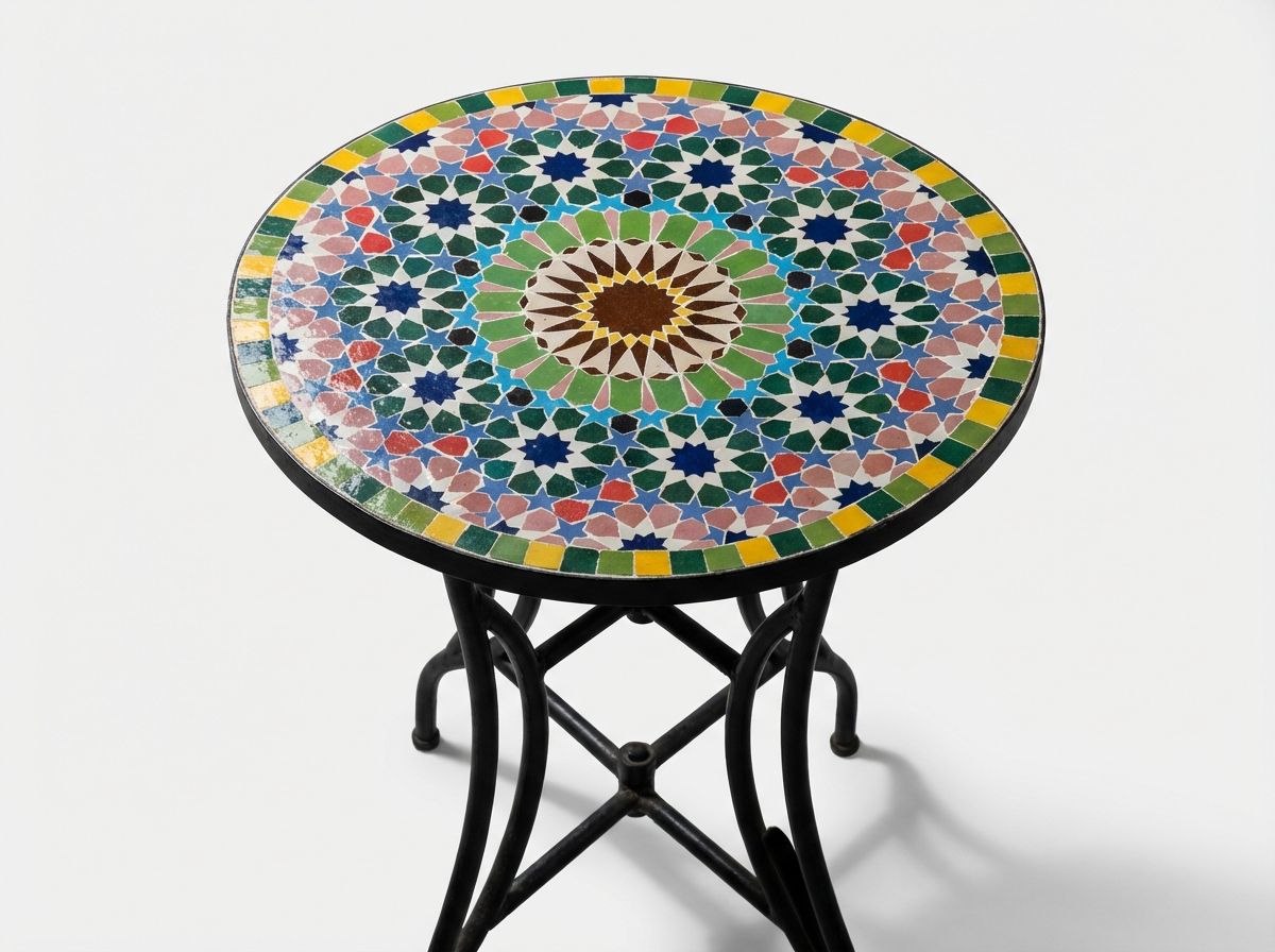 The Fez Starburst Zellige Bistro Table view 3