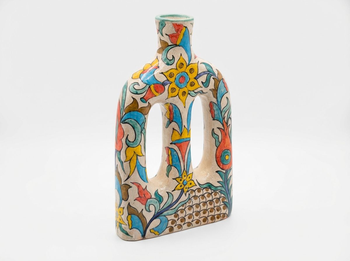 The Andalusian Bloom Stirrup Vase view 3